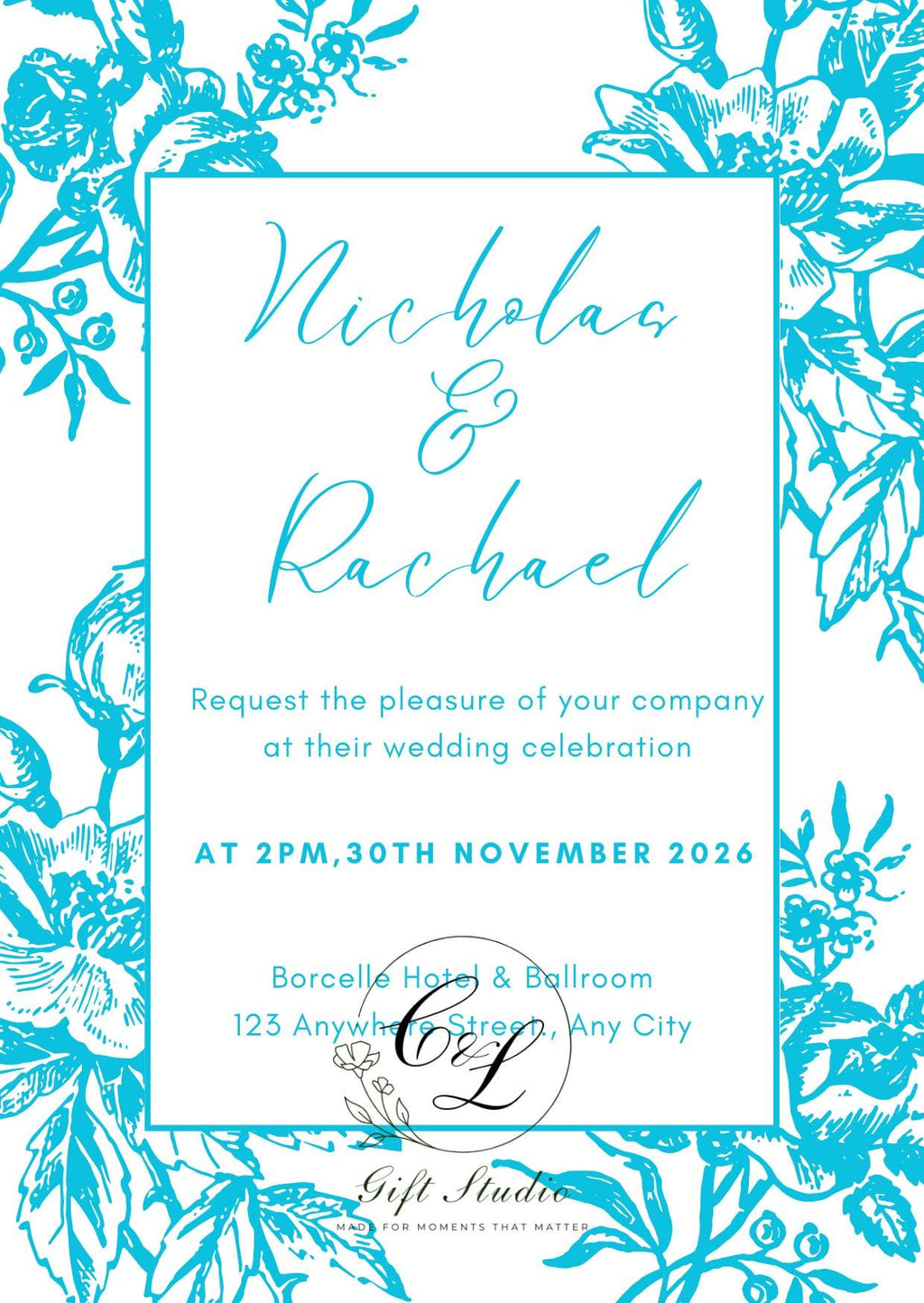 Personalised Wedding Invitation Suite | Luxury Wedding Invites | Invite, RSVP, Menu & Details Cards