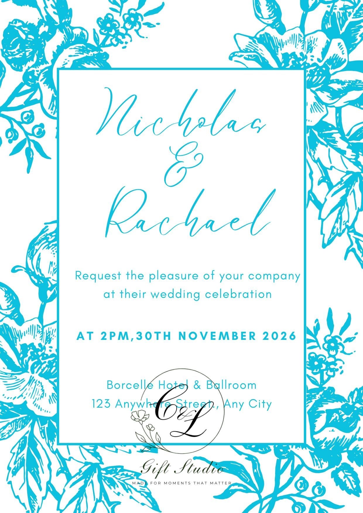 Personalised Wedding Invitation Suite | Luxury Wedding Invites | Invite, RSVP, Menu & Details Cards