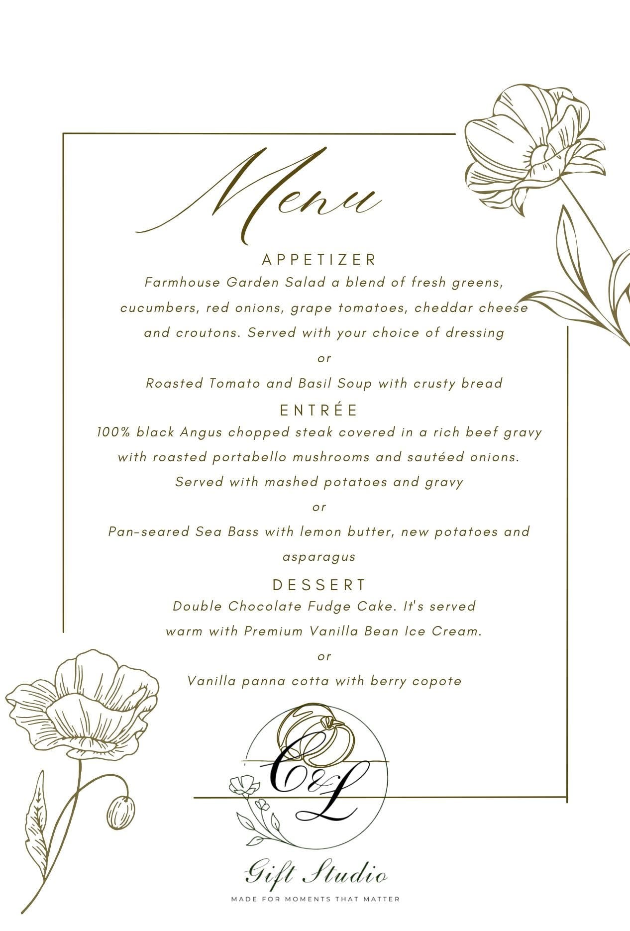 Personalised Wedding Invitation Suite | Luxury Wedding Invites | Invite, RSVP, Menu & Details Cards