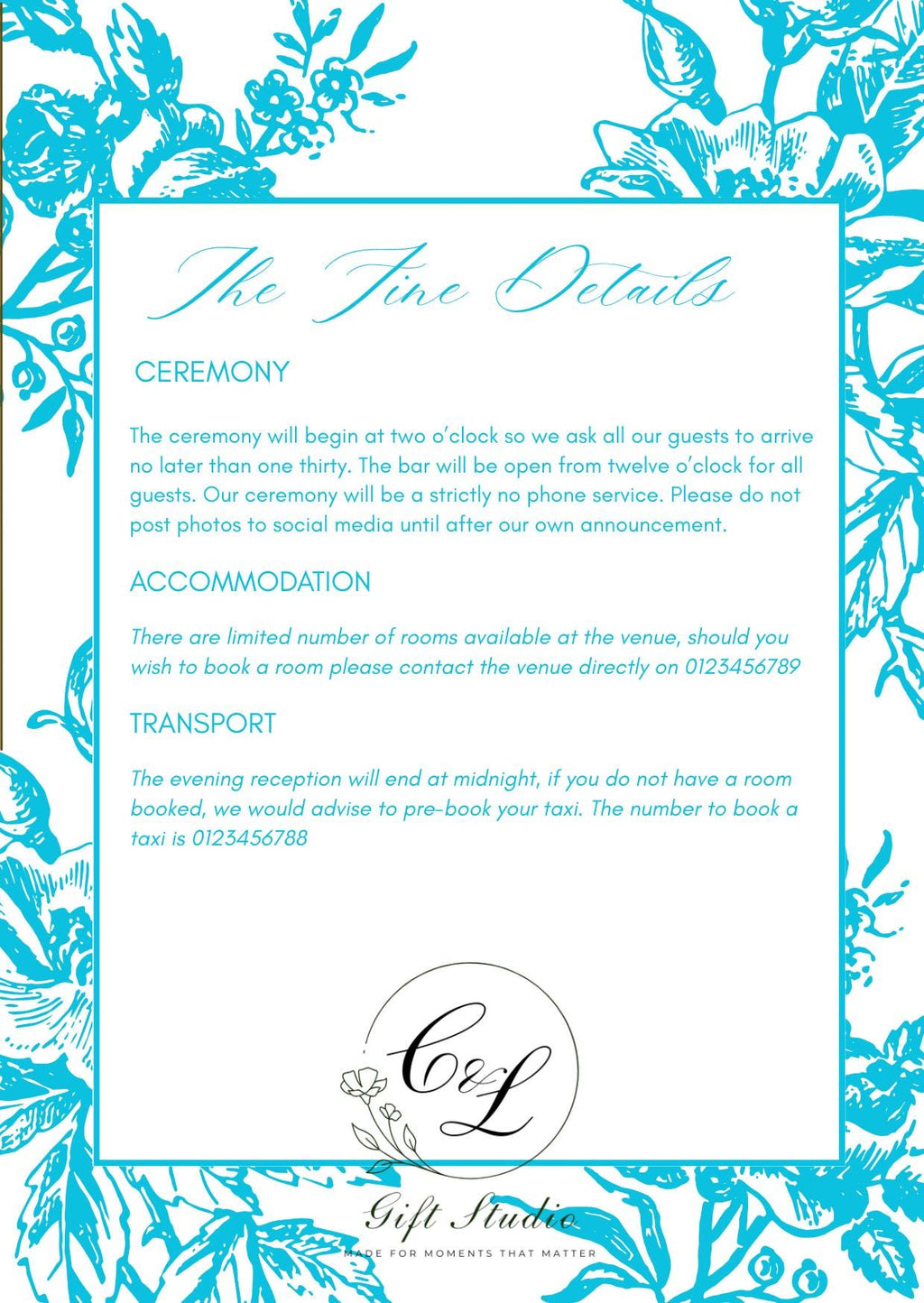 Personalised Wedding Invitation Suite | Luxury Wedding Invites | Invite, RSVP, Menu & Details Cards