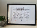 Personalised Love Story Print: Engagement & Wedding Dates