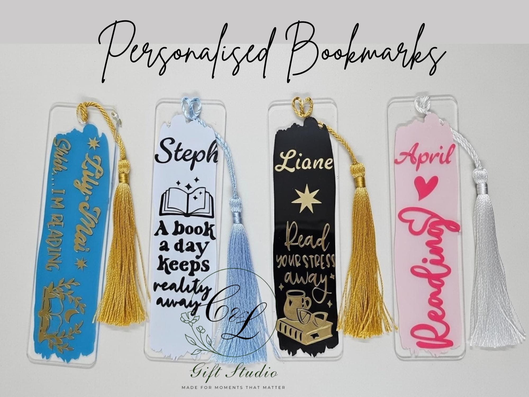 Personalised Bookmark | Custom Name Bookmark | Reading Gift for Book Lovers