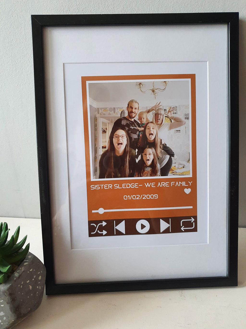 Personalised favourite song 'currently playing' valentines anniversary, wedding love print