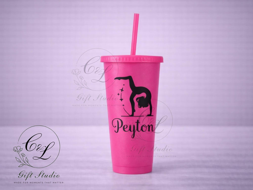 Personalised Gymnastics Gift Set | Custom Gymnast T-Shirt, Bag, Water Bottle & Cup | Gymnastics Team Gift