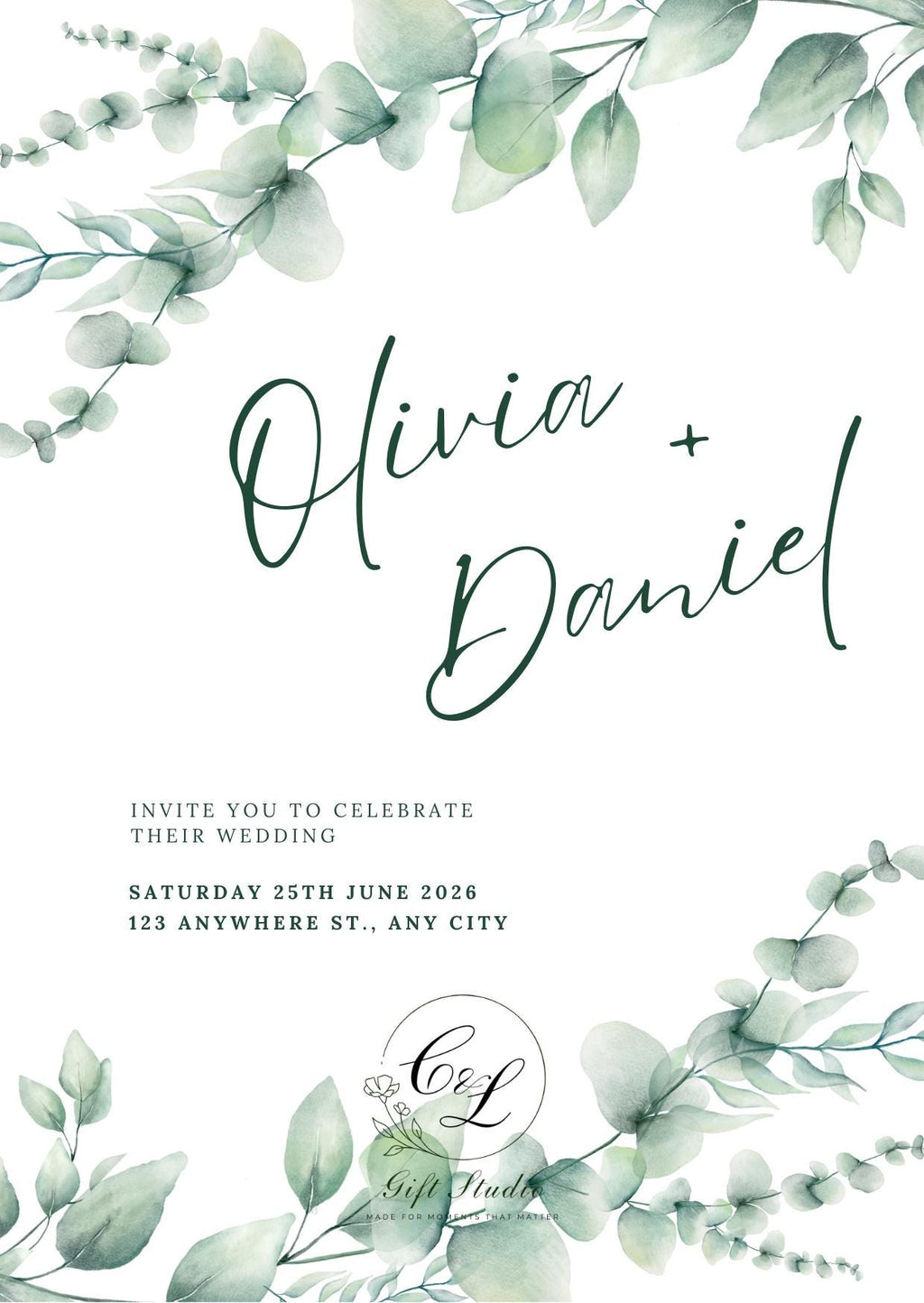 Personalised Wedding Invitation Suite | Luxury Wedding Invites | Invite, RSVP, Menu & Details Cards