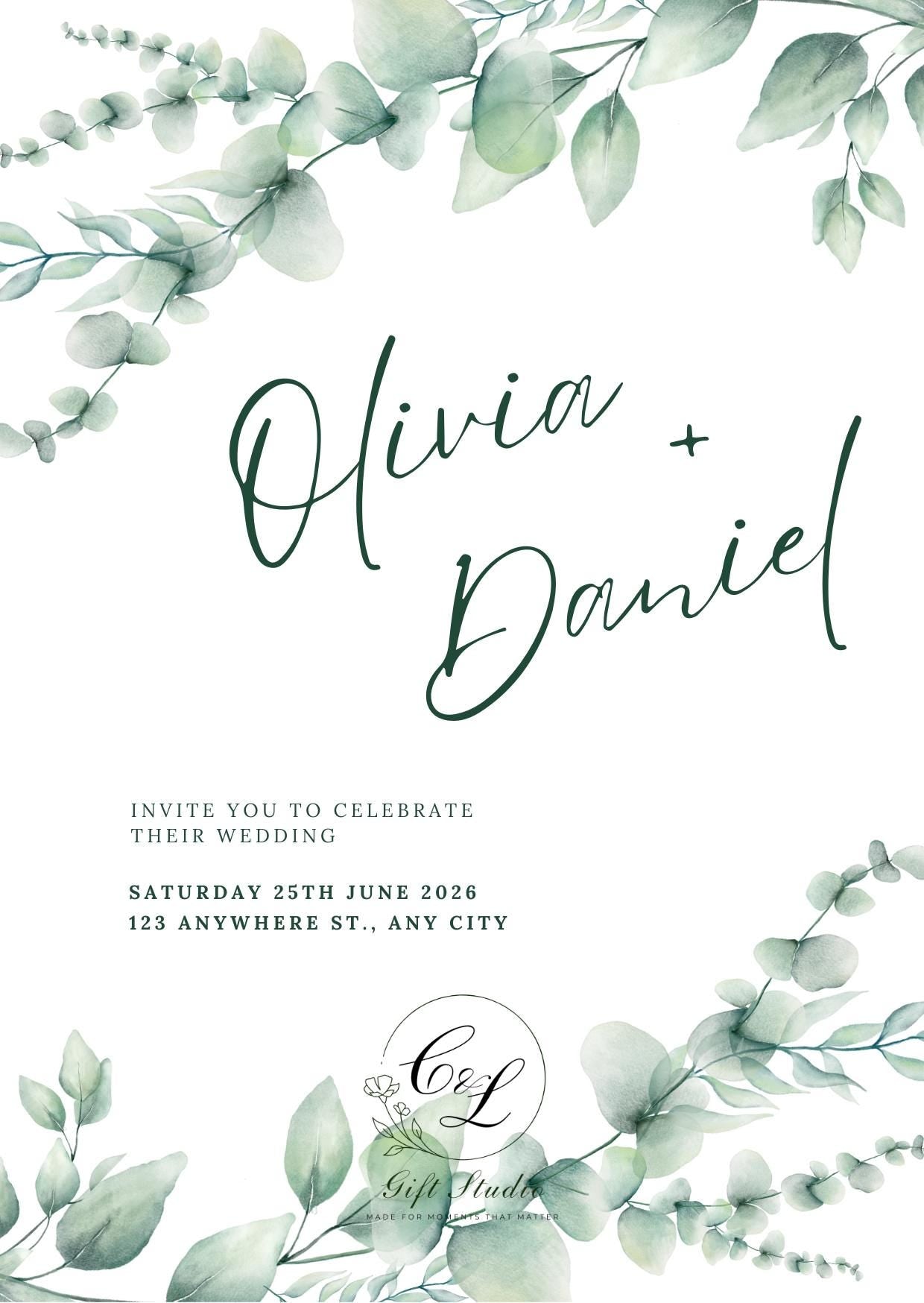 Personalised Wedding Invitation Suite | Luxury Wedding Invites | Invite, RSVP, Menu & Details Cards