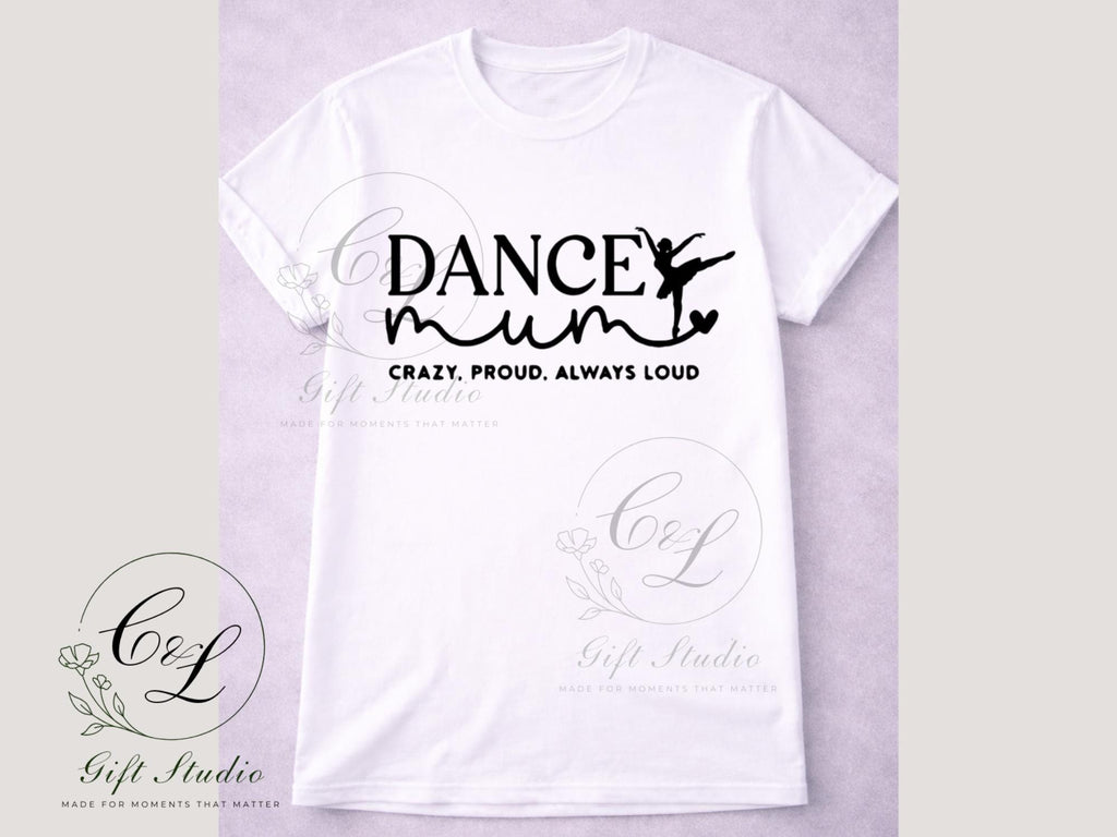 Dance Mum Gift Set | Dancing Mum T-Shirt, Cold or Hot Cup, Cup & Keyring | Dance Mum Gift | Personalised Dance Bundle