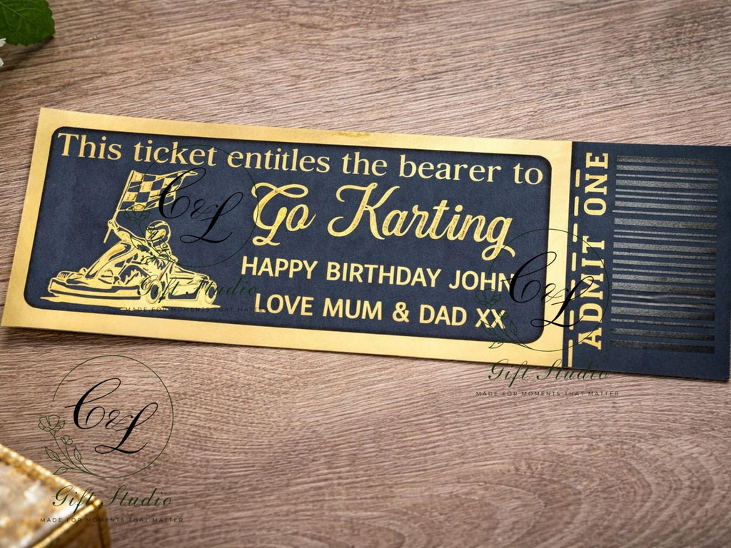 Personalised Experience Gift Ticket | Custom Birthday Voucher | Admit One Ticket | Unique Gift for Him or Her