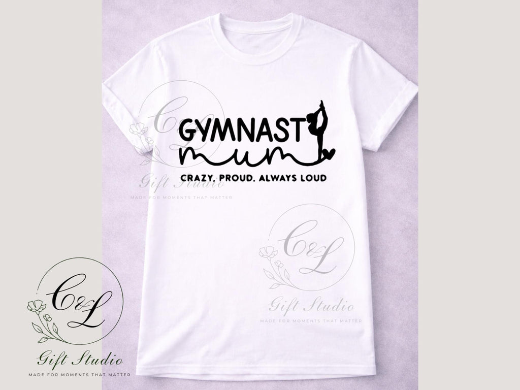 Gymnast Mum Gift Set | Gymnast Mum T-Shirt, Cold or Hot Cup, Cup & Keyring | Gymnast Mum Gift | Personalised Gymnast Bundle