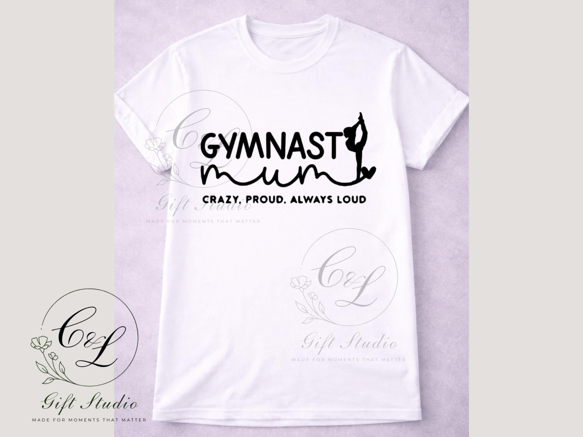 Gymnast Mum Gift Set | Gymnast Mum T-Shirt, Cold or Hot Cup, Cup & Keyring | Gymnast Mum Gift | Personalised Gymnast Bundle