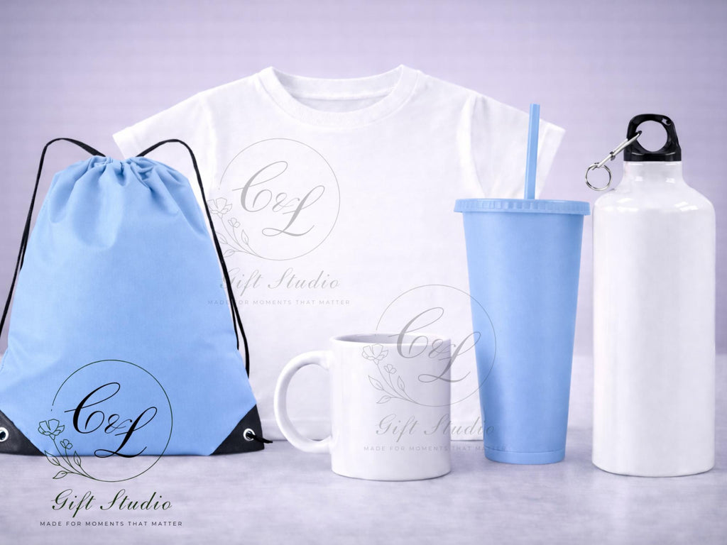 Personalised Gymnastics Gift Set | Custom Gymnast T-Shirt, Bag, Water Bottle & Cup | Gymnastics Team Gift