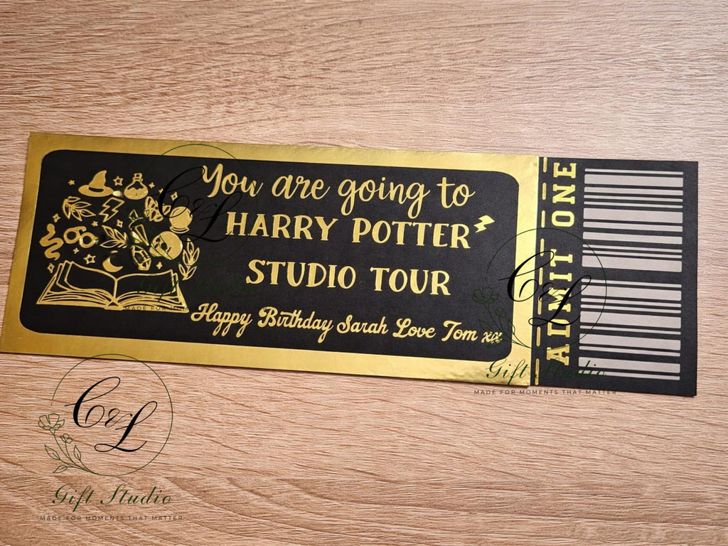 Personalised Experience Gift Ticket | Custom Birthday Voucher | Admit One Ticket | Unique Gift for Him or Her