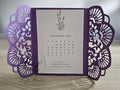 Personalised Laser Cut Save the Date Cards | Elegant Lace Wedding Save the Dates | Personalized Wedding Announcement | Floral Gatefold Card