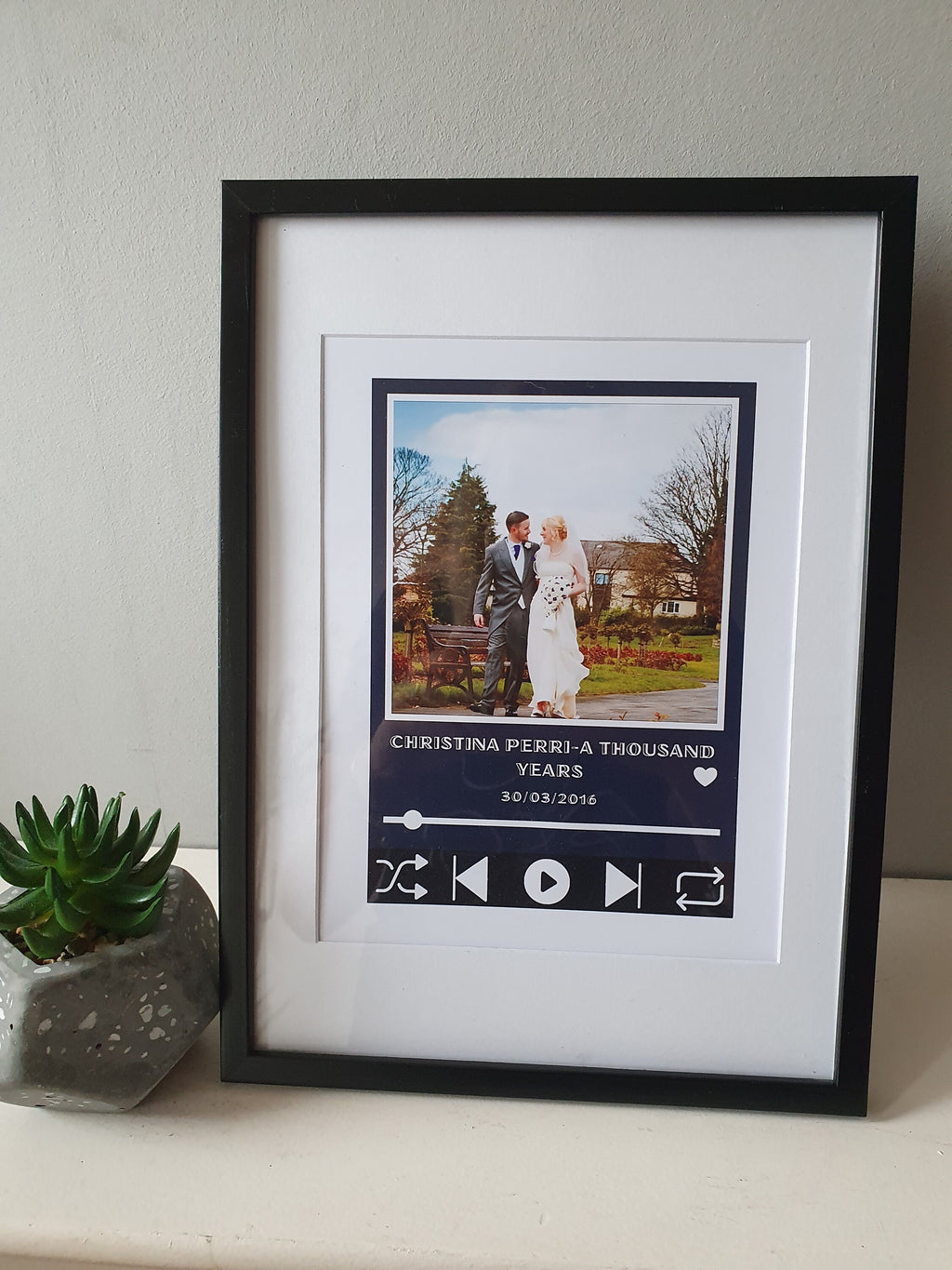 Personalised favourite song 'currently playing' valentines anniversary, wedding love print