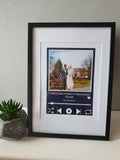 Personalised favourite song 'currently playing' valentines anniversary, wedding love print