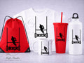 Personalised Rugby Gift Set | Custom Rugby T-Shirt, Water Bottle, Cold Cup, Mug & Drawstring Bag | Rugby Player Gift
