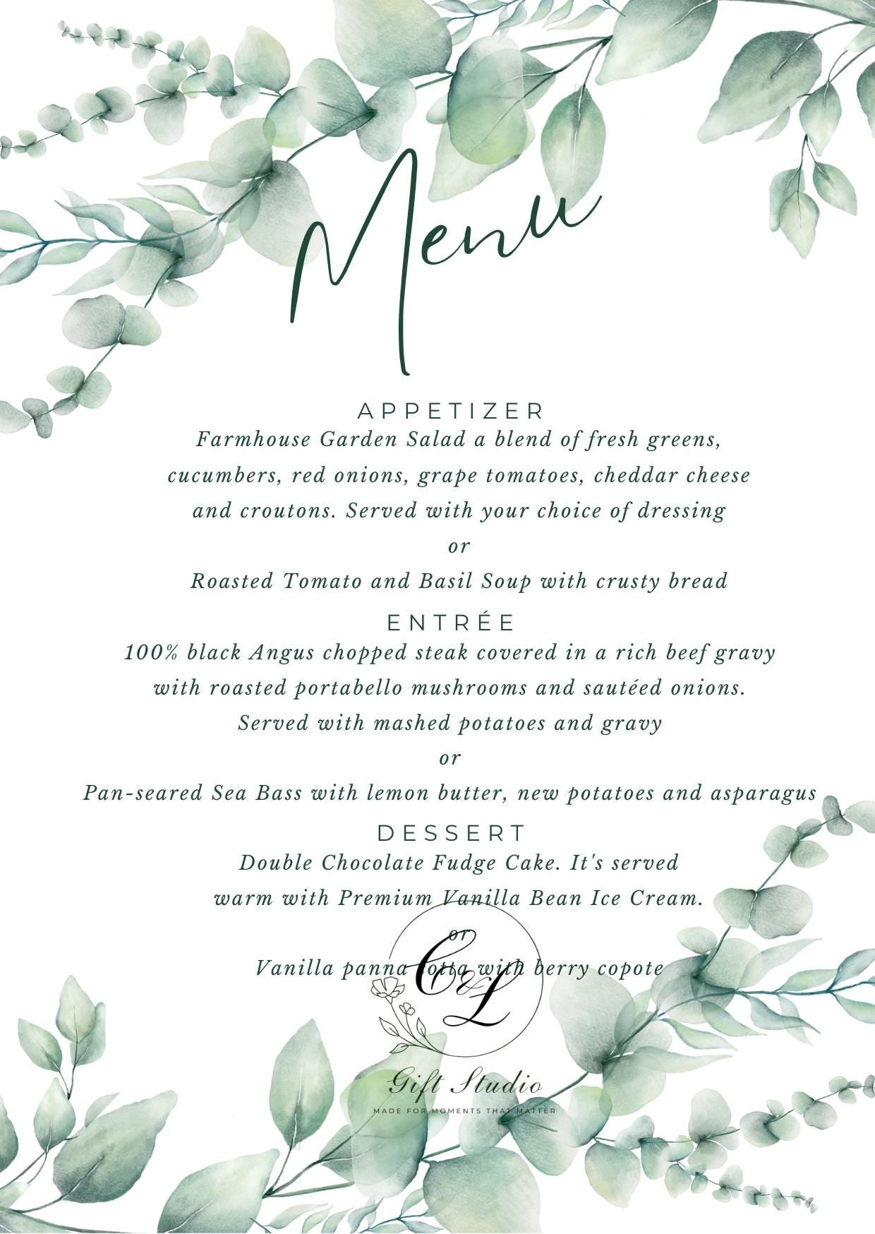 Personalised Wedding Invitation Suite | Luxury Wedding Invites | Invite, RSVP, Menu & Details Cards