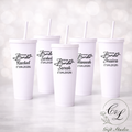 Personalised Team Bride cold cup with Straw Bridal Party Cups | Hen Party Drinkware | Custom Wedding Gifts