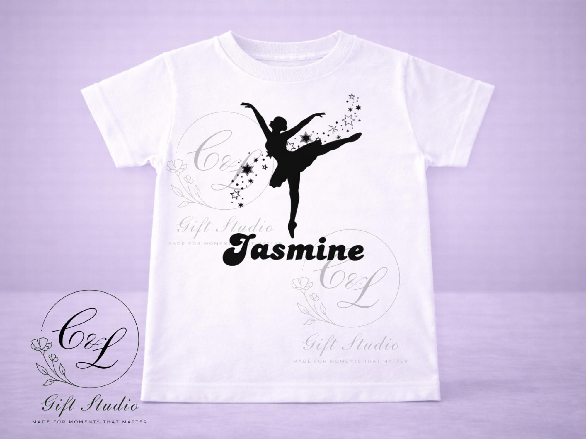 Personalised Dance Gift Set | Custom Dancer T-Shirt, Dance Bag, Cold Cup, Mug & Water Bottle | Ballet Dancer Gift