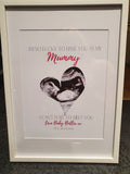 Personalised Ultrasound Baby Shower, Baby Scan Pregnancy Keepsake Gift Print