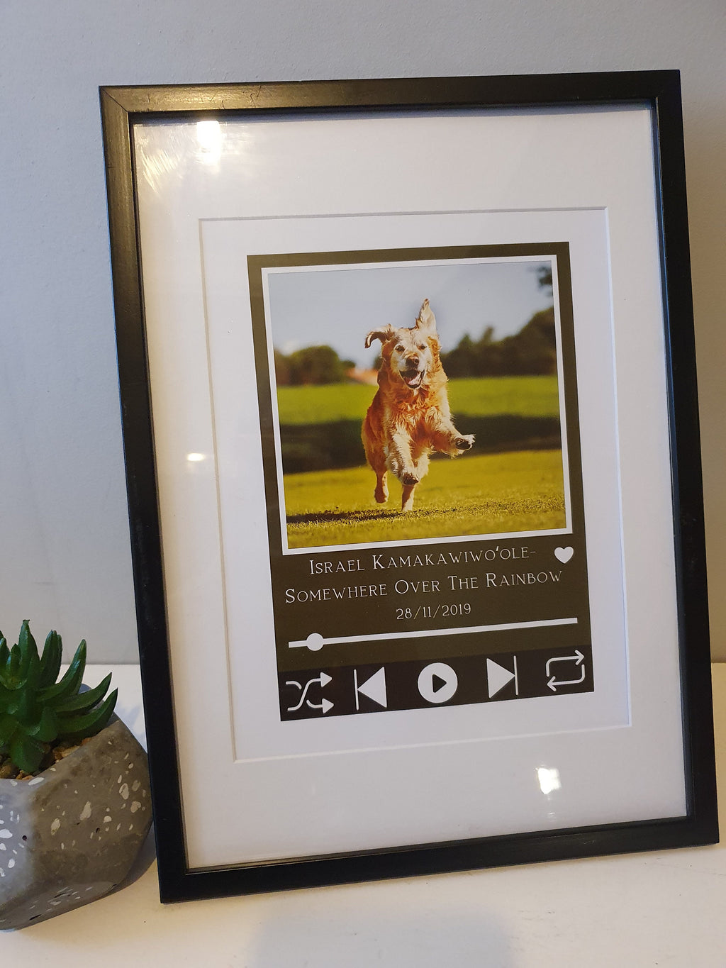 Personalised favourite song 'currently playing' valentines anniversary, wedding love print