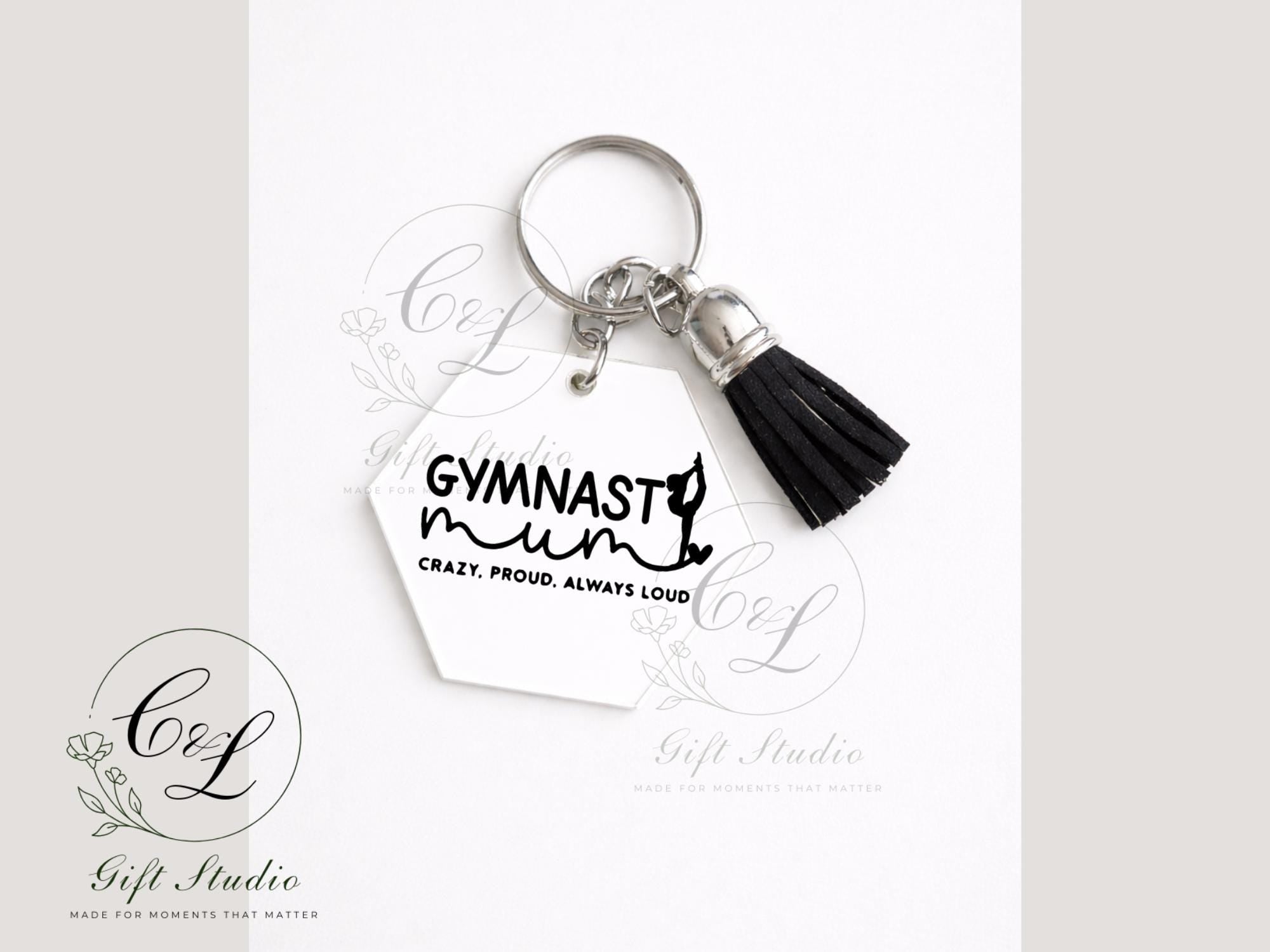 Gymnast Mum Gift Set | Gymnast Mum T-Shirt, Cold or Hot Cup, Cup & Keyring | Gymnast Mum Gift | Personalised Gymnast Bundle
