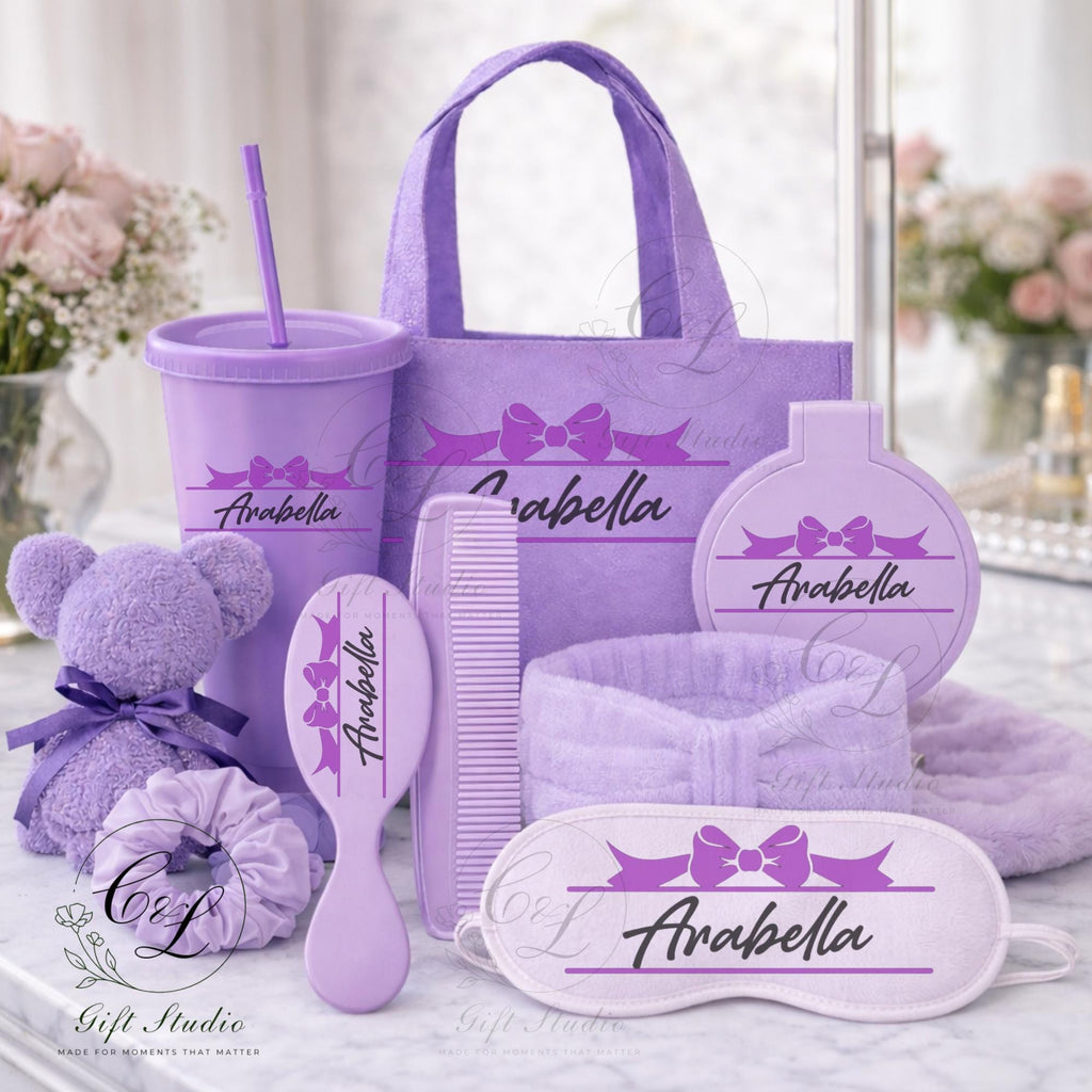 Personalised Spa Gift Set | Custom Spa Party Favours | Sleepover Pamper Kit