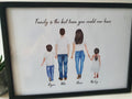 Personalised Family Members Print birthday Gift