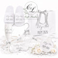 Personalised Prom Gift 2026 | Prom Night Gift Set | Custom Prom Slippers, Hanger & Champagne Glass | Prom Keepsake Box | Prom Accessories