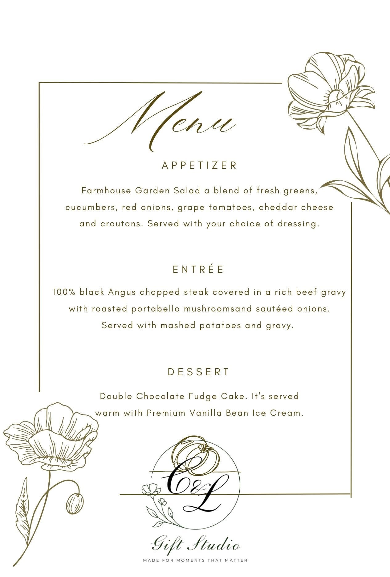 Personalised Wedding Invitation Suite | Luxury Wedding Invites | Invite, RSVP, Menu & Details Cards