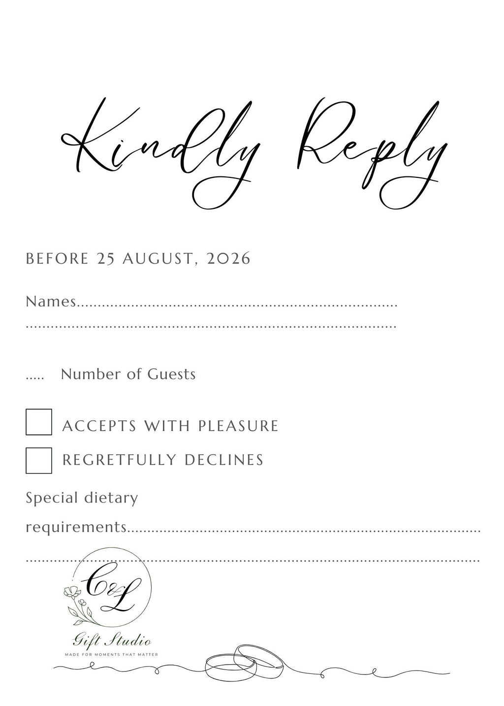 Personalised Wedding Invitation Suite | Luxury Wedding Invites | Invite, RSVP, Menu & Details Cards