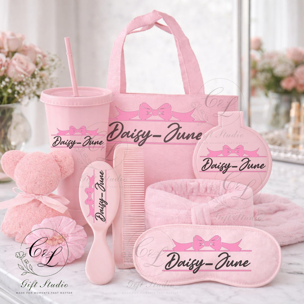 Personalised Spa Gift Set | Custom Spa Party Favours | Sleepover Pamper Kit