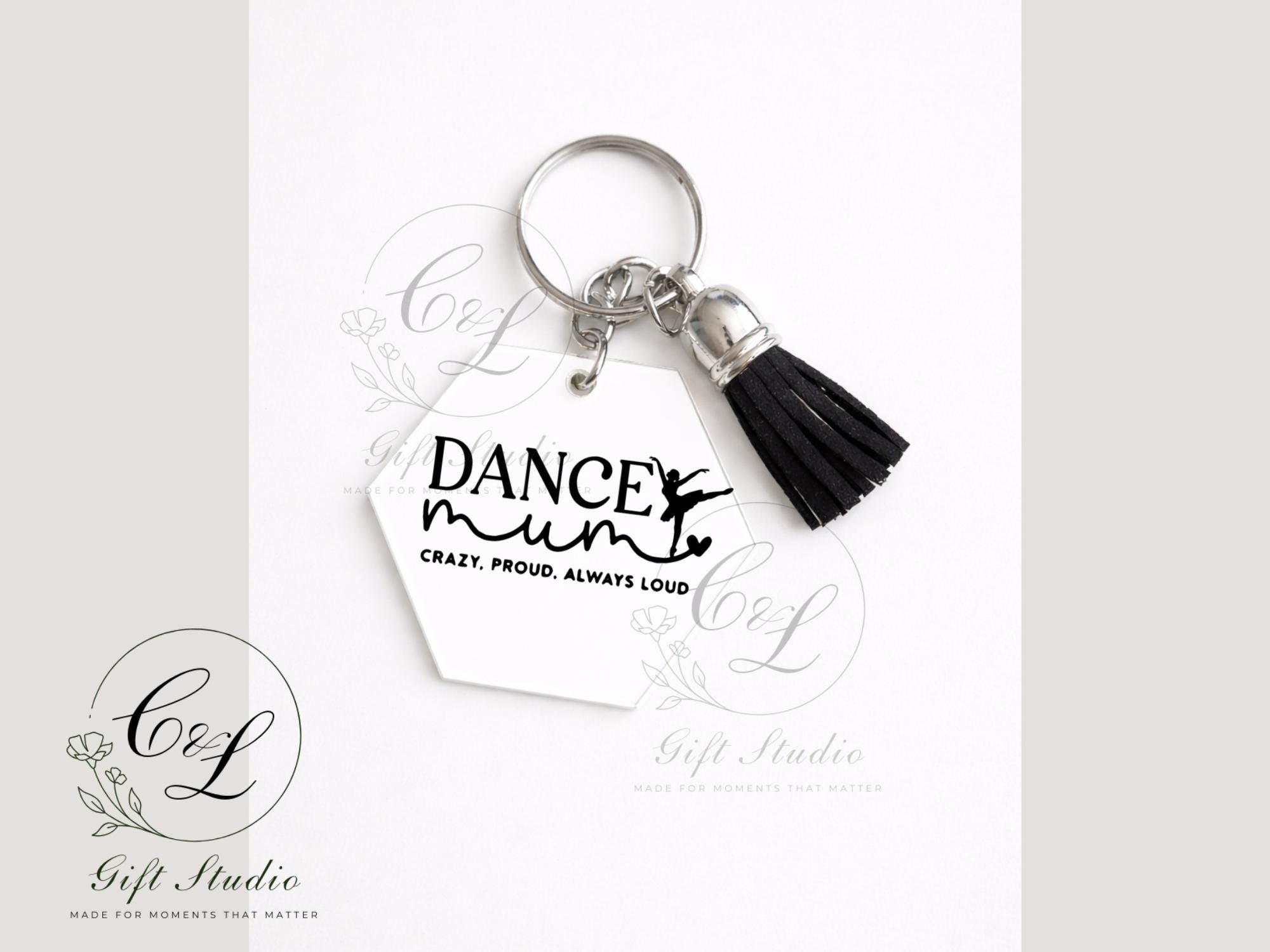 Dance Mum Gift Set | Dancing Mum T-Shirt, Cold or Hot Cup, Cup & Keyring | Dance Mum Gift | Personalised Dance Bundle
