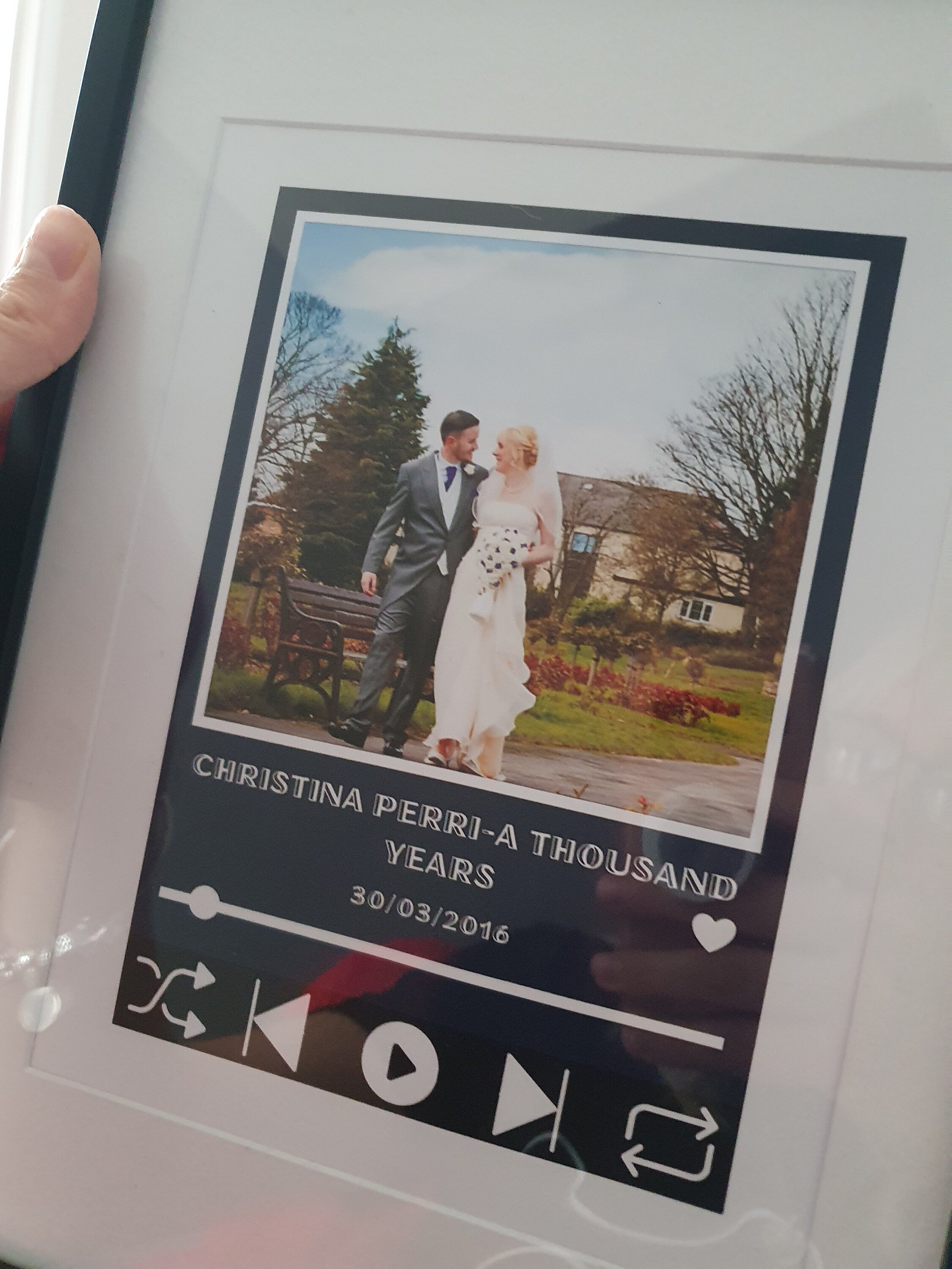 Personalised favourite song 'currently playing' valentines anniversary, wedding love print