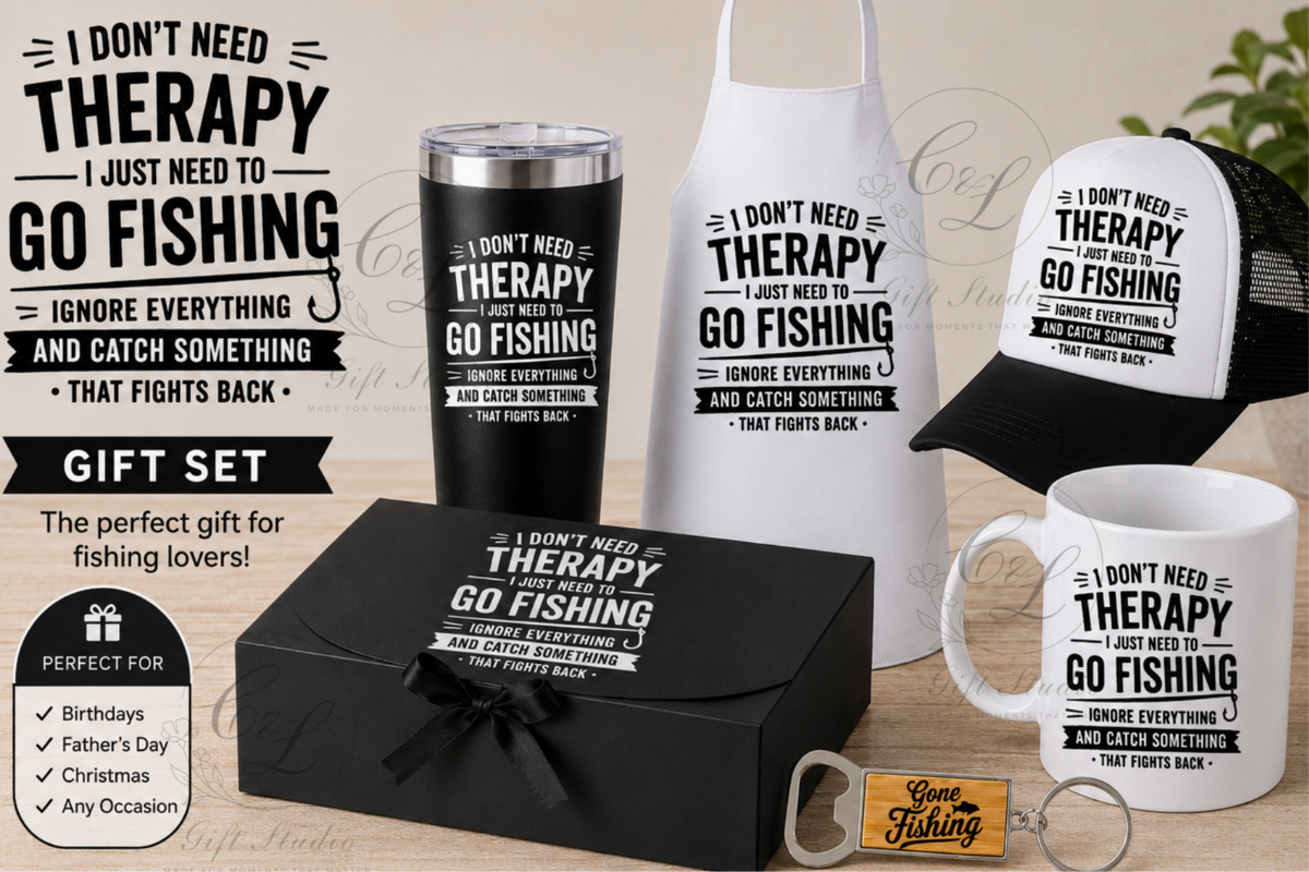 Fishing Gift Set for Him | Funny Fishing Gift for Dad | Fishing Lover Gift Box | Fathers Day Birthday Christmas Gift | Grandad Husband