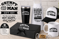 Grumpy Old Man Gift Set | Funny Men’s Gift Box | Dad Grandad Husband Gift | Birthday Father’s Day Christmas Gift | Personalised Gift