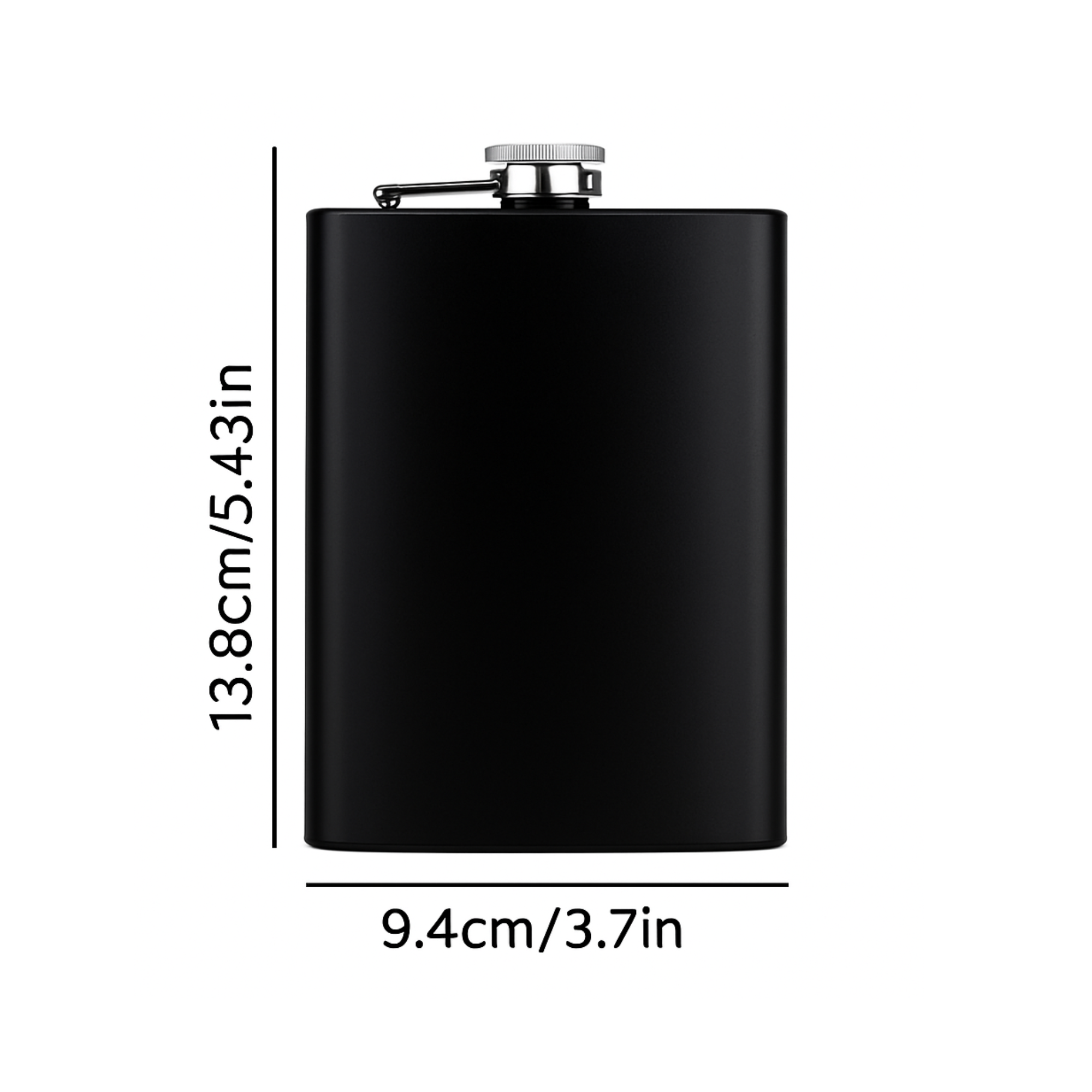 Personalised Groom, Best Man, Groomsman Hip Flask (Black) – Custom Wedding Party Gift for Best Man, Groomsmen Gift, Flask with Name & Date