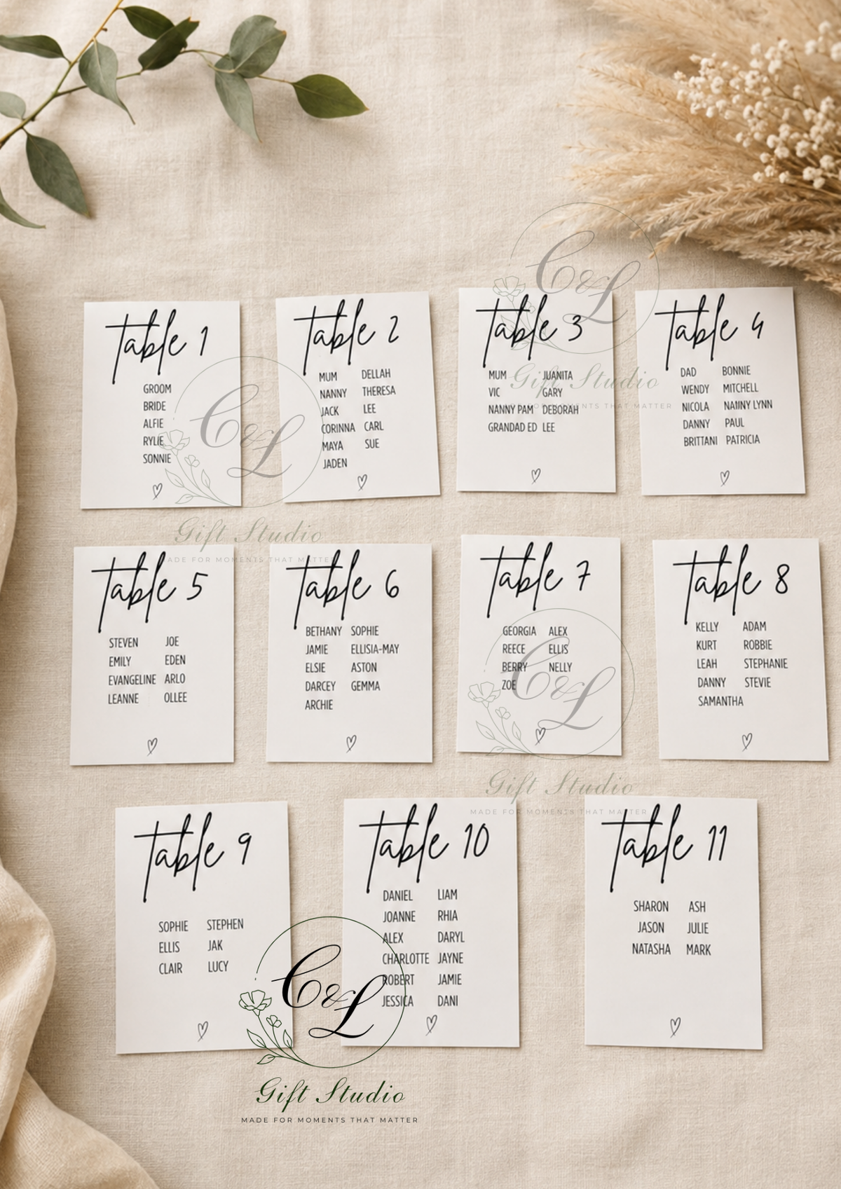 Personalised Wedding Table Plan Labels | Bottle Table Number Stickers | Wedding Seating Plan Labels | Custom Guest List Labels